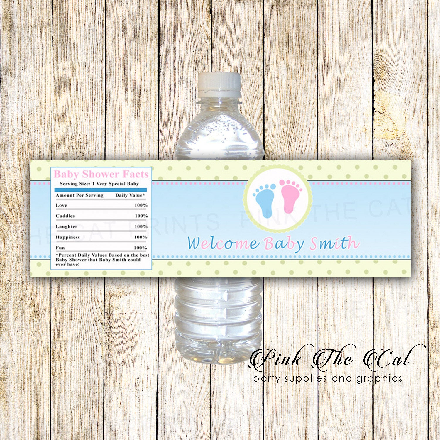 Water Bottle Labels Gender Reveal Waterproof Water Bottle - Temu