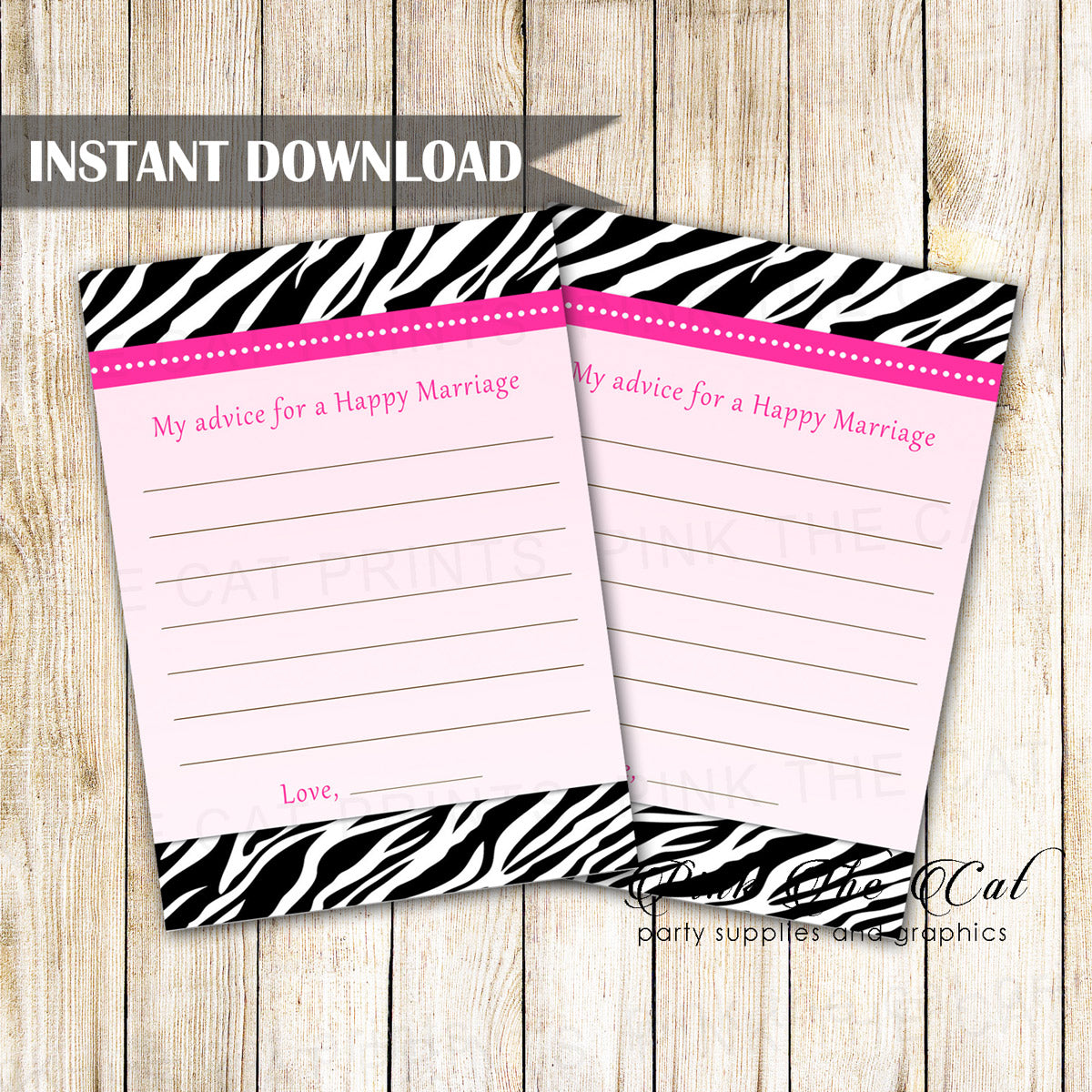 Whats In The Purse Bridal Shower Game Pink Chevron – Pink the Cat