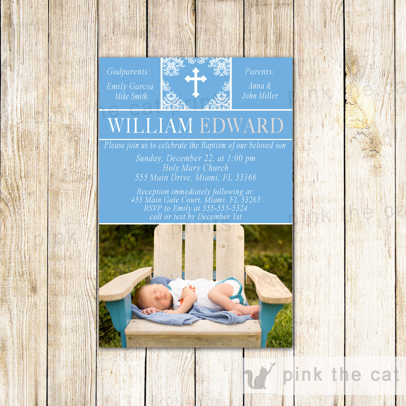 boy baptism invitations