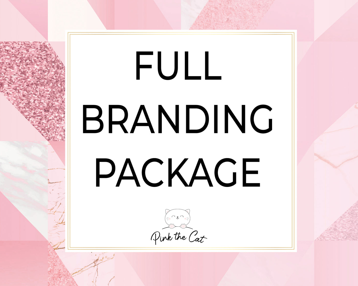 Full branding package services design for your online shop – Pink the Cat