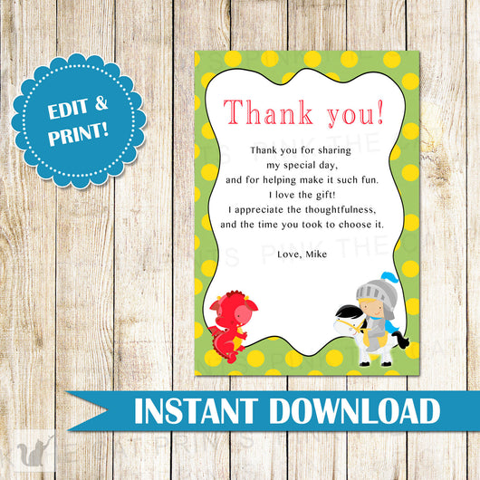 Dragon Knight Invitation Baby Boy Shower Red Blue – Pink the Cat