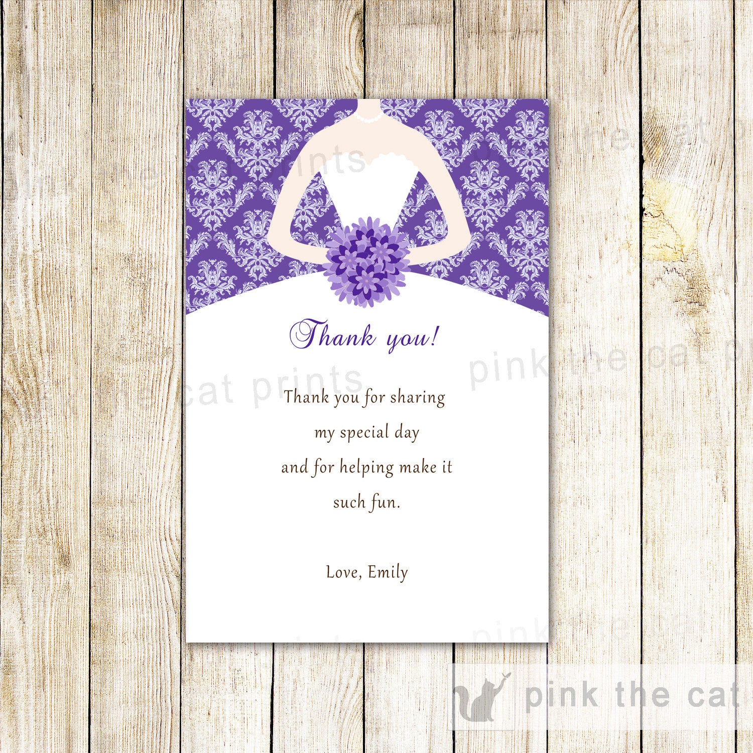 Home Garden Greeting Cards Party Supply Bridal Shower Thank You Cards Wedding Black Dresses