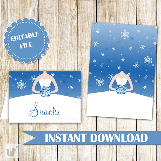 8.5x11 Winter Blue Snowflake Digital Scrapbook Paper Backgrounds