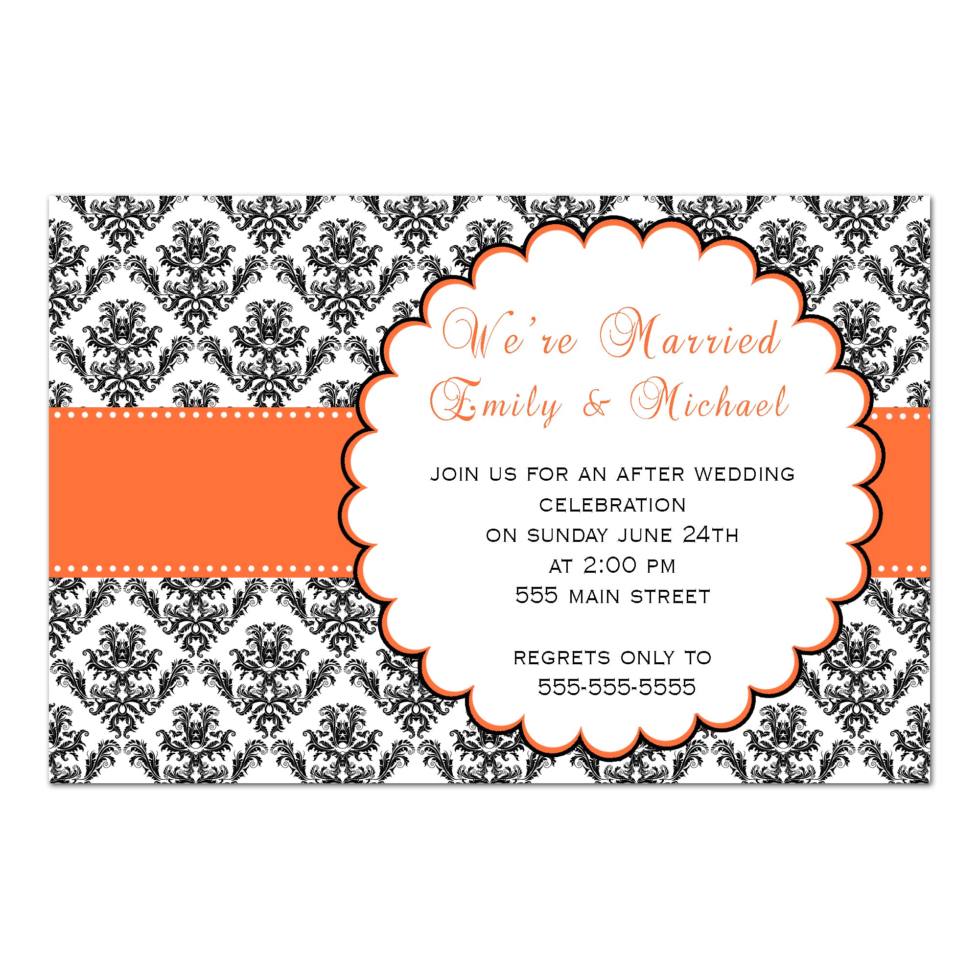 White and Black Lace Wedding Envelopes