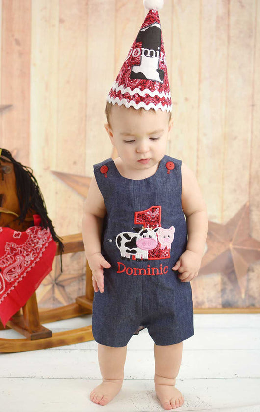 1st birthday farm outfit