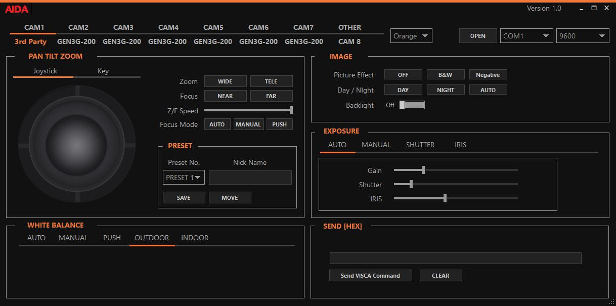pelco control port for mac
