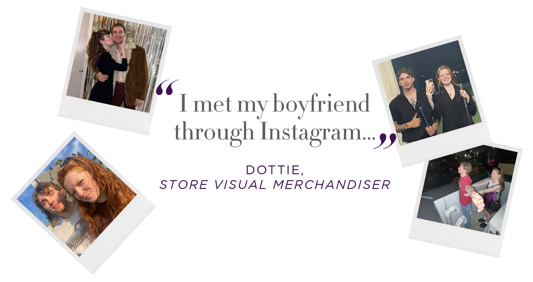 Our Visual Store Merchandiser, Dottie, with her boyfriend