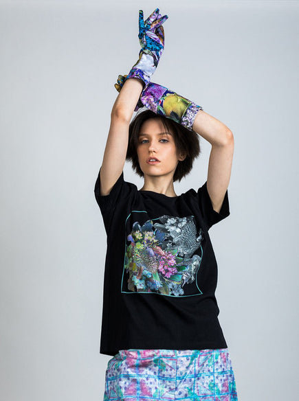 Laima Jurca T-shirt Fine Floral Print