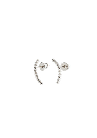 Champagne Silver Earrings