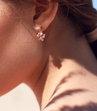 Gold Beaded Earrings MINI Grappe