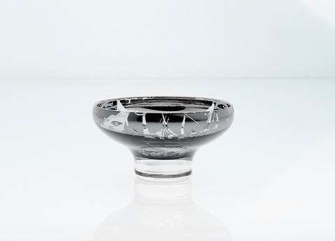 Deco dessert splashed mirror bowl