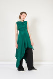 Asymmetric Emerald Dress