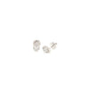 0.32 Carat Pear Shaped Diamond Earrings in 18K White Gold | SEA Wave Diamonds