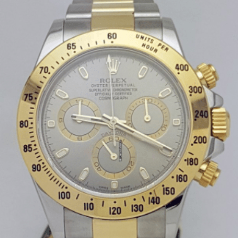 Rolex Daytona Two Tone 40mm Grey Dial 