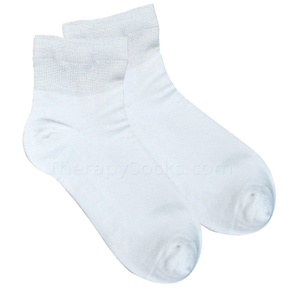 6 Pair Bamboo Non-Binding Diabetic Quarter Ankle Socks for Men ...