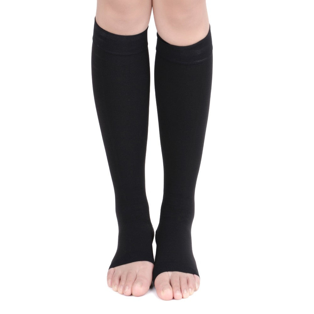 No Toe Anti Fatigue Compression Knee High Stockings 4821