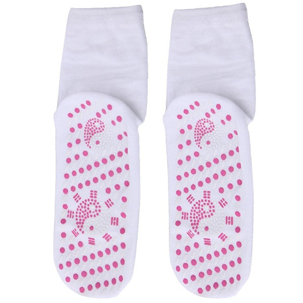 Far Infrared Tourmaline Dotted Cotton Blend Socks | TherapySocks.com