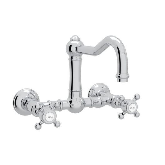 Rohl Italian Kitchen Acqui Wall Mount Column Spout Bridge Kitchen