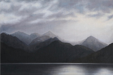 Alexandra Howe oil painting South Island Fiordland painting