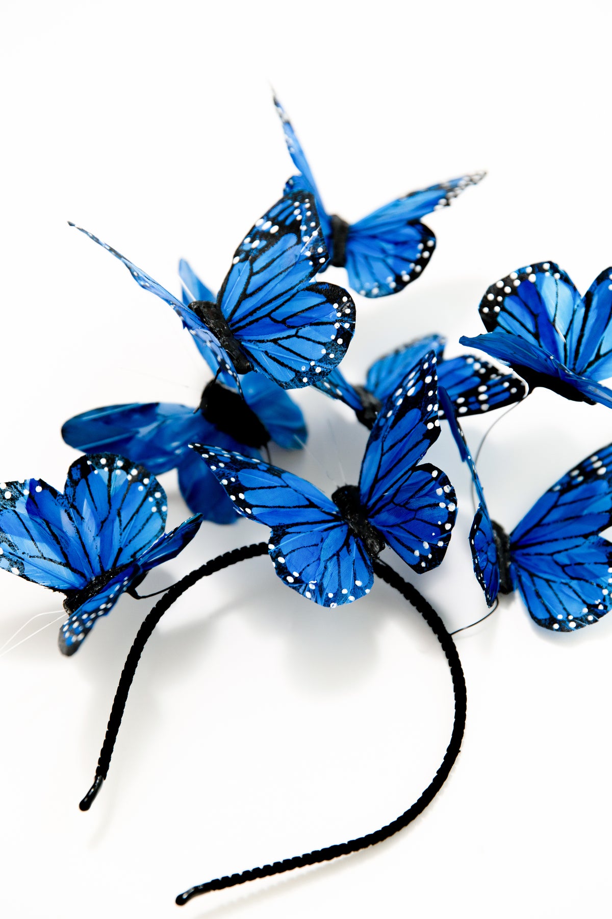 Derby Blue Butterfly Fascinator – VIVA DELFINA