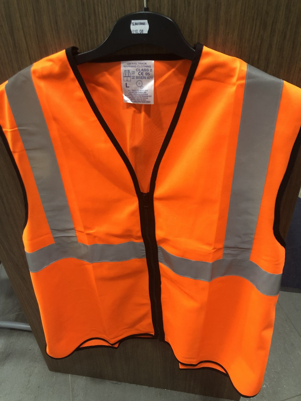 Orange Zip Front Hivis Vest With Velcro Side And Front Opening (27)