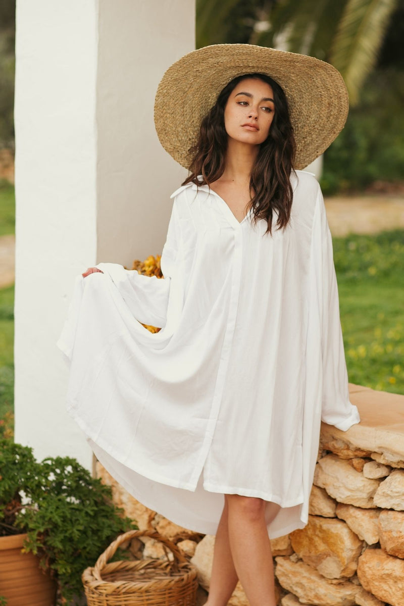 Kundalini Gown Short (100% Bamboo Rayon, Available in Multiple Colors)