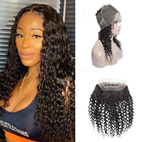 360 Lace Frontal Wigs for Black Women Brazilian Straight 100% Human Hair  Wigs