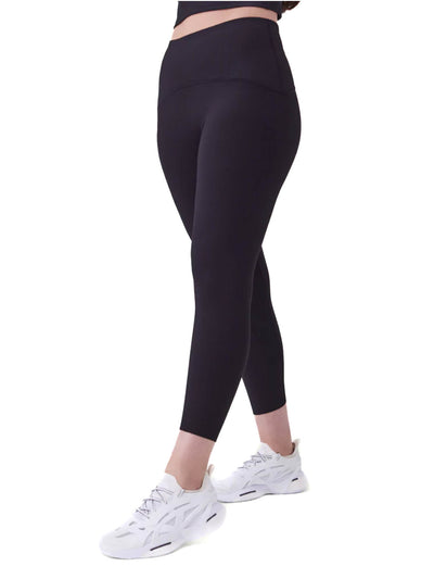 Spanx Booty Boost Active Leggings Solid Black - Rhinestone Angel