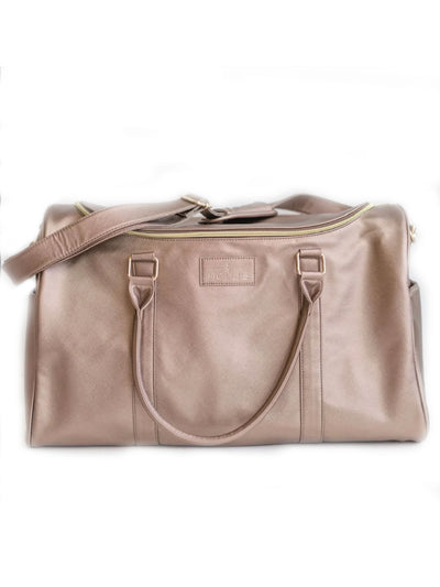 Hollis  Lux Weekender Bag in Nude