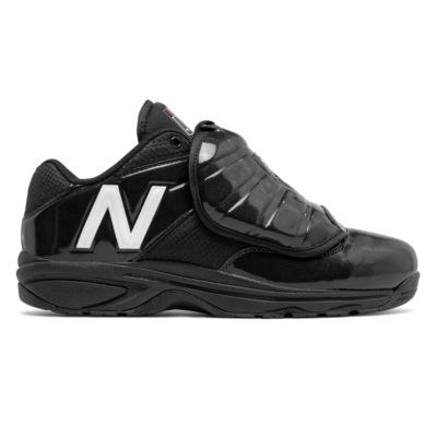 New Balance V3 MLB Low Cut Plate Shoe - Black/White | All Sports Officials