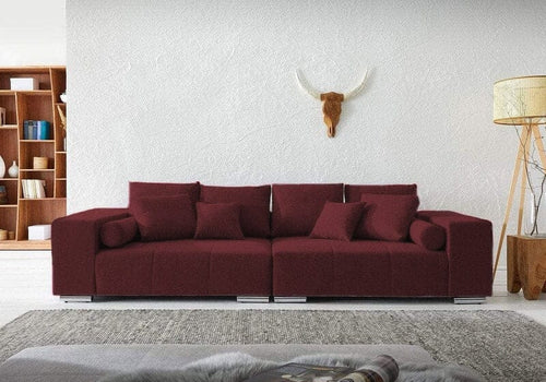 Canapea extensibilă cu ladă de depozitare si sezut confortabil din spuma HR, Marbela Bordoux XXL 295x100 cm | Dumonde.ro