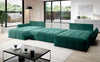Colțar extensibil cu ladă de depozitare Berlin U Beige 380x180 cm | Dumonde Furniture & Deco Concept.