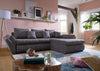 Colțar extensibil cu ladă de depozitare Loana Grey Mat II 275x185 cm | Dumonde Furniture & Deco Concept.