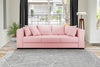 Canapea extensibilă cu ladă de depozitare Gloria Pink 250x100 cm | Dumonde Furniture & Deco Concept.