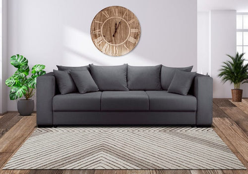 Canapea extensibila cu lada de depozitare Gloria Antracit 250x100 cm | Dumonde Furniture & Deco Concept.