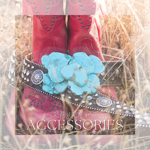 accessories link bootsh and turquoise