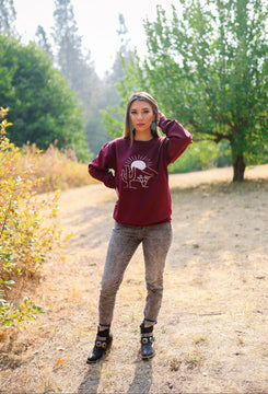 Burgundy Desert Sweatshirt