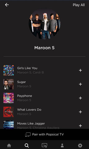 Best Maroon 5 Popsical karaoke playlist