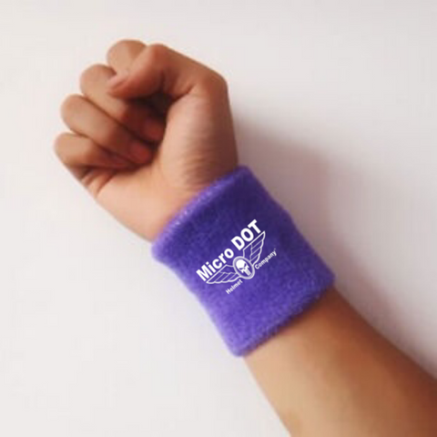 Purple MicroDot Sweat wrist band