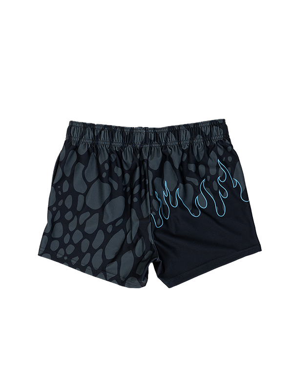 Black Wildfire Women's Gym Shorts (3