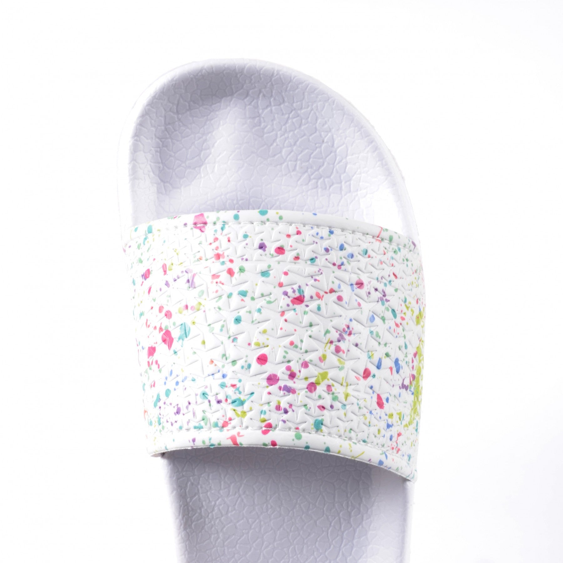 nike slides splatter paint