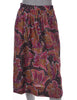 Midi Skirt Multi-colour With An Elasticized Back