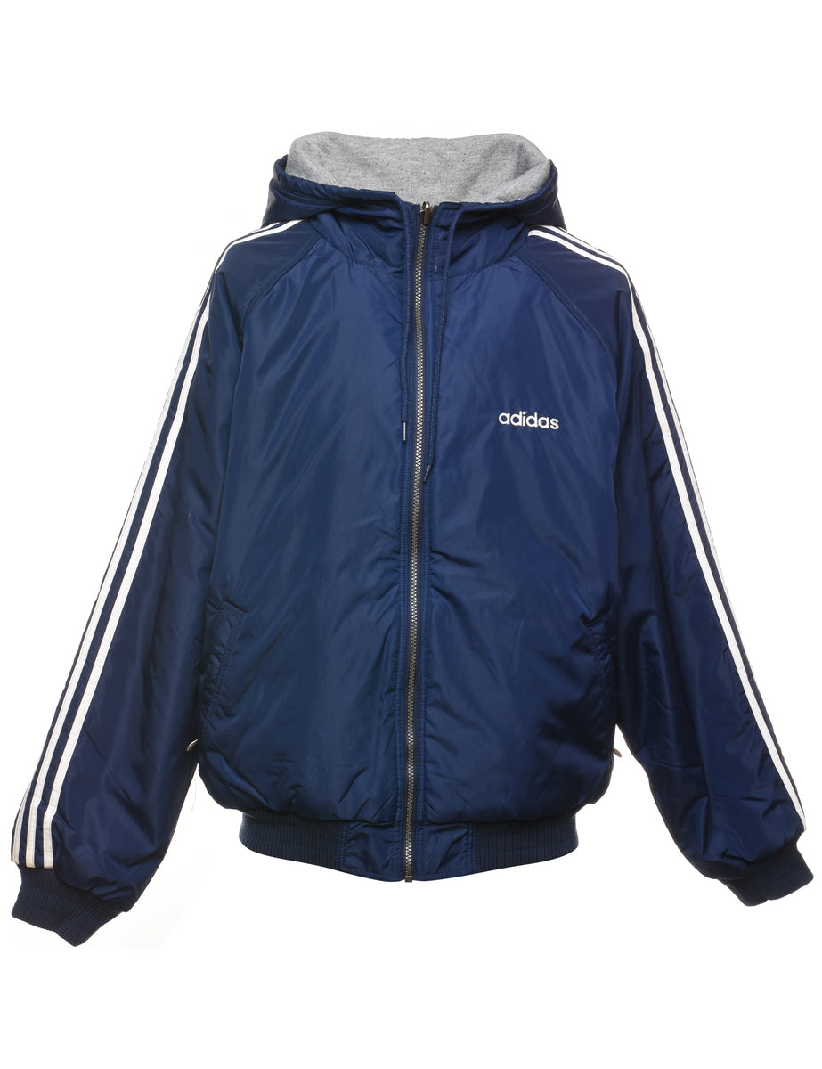 adidas blue reversible jacket