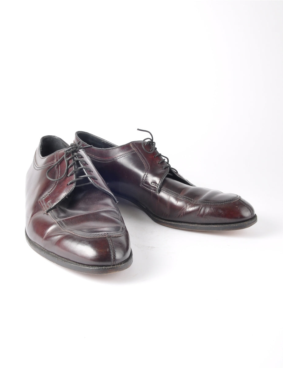 burgundy smart shoes