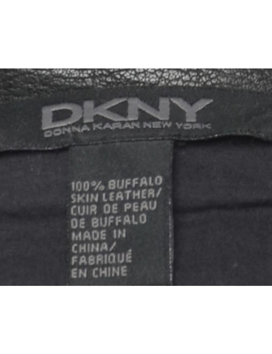 Men's DKNY DKNY Leather Jacket Black, XL | Beyond Retro - E00862489