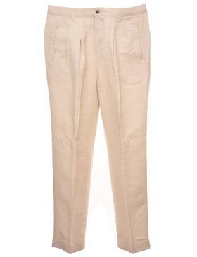 DOCKERS Womens Favorite Fit Capri Trousers US 14 XL W36 L21 Beige Cotton, Vintage & Second-Hand Clothing Online