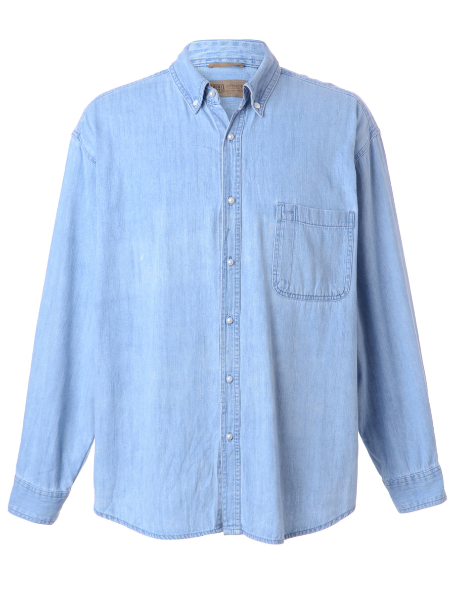 faded glory men's denim shirt