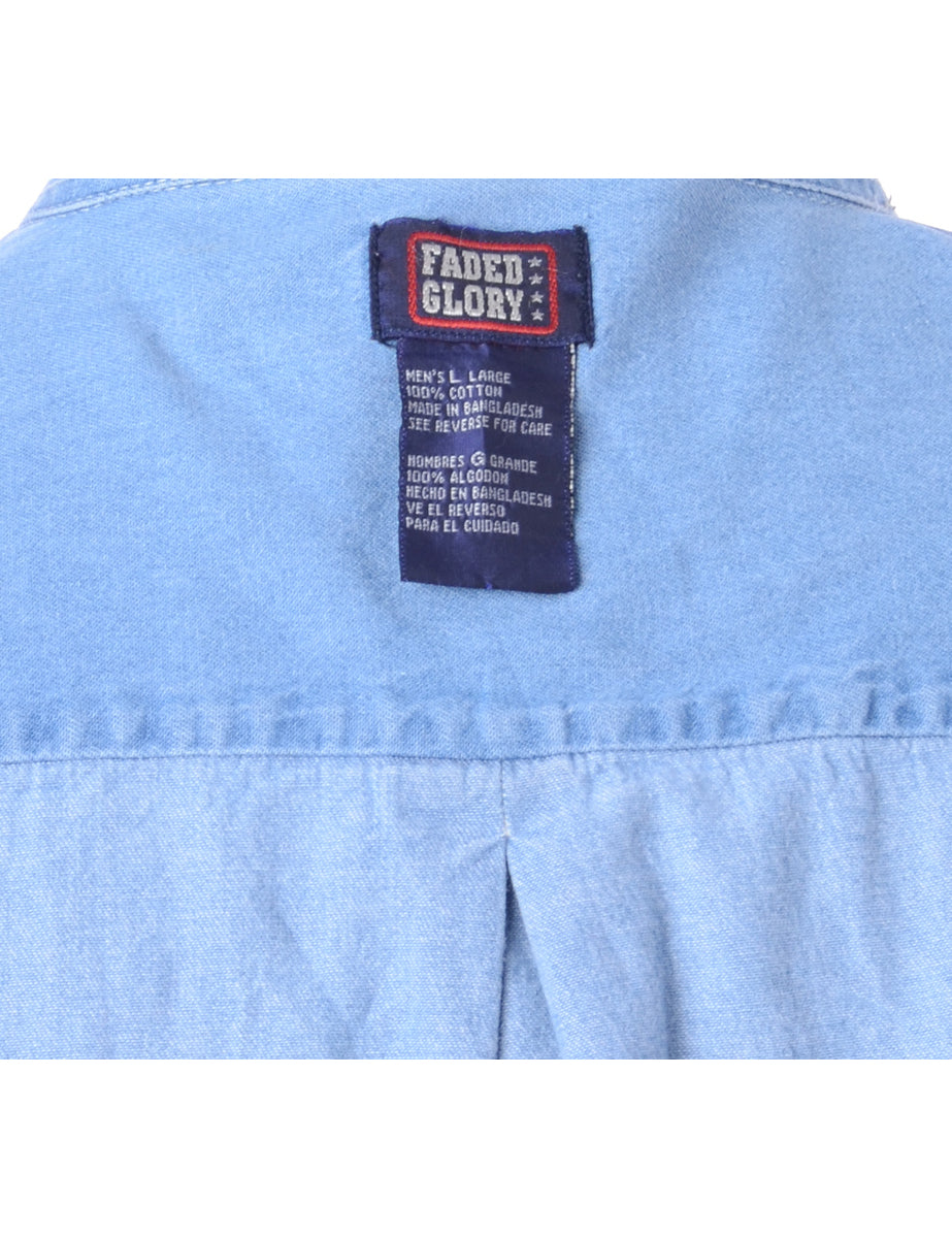 faded glory men's denim shirt