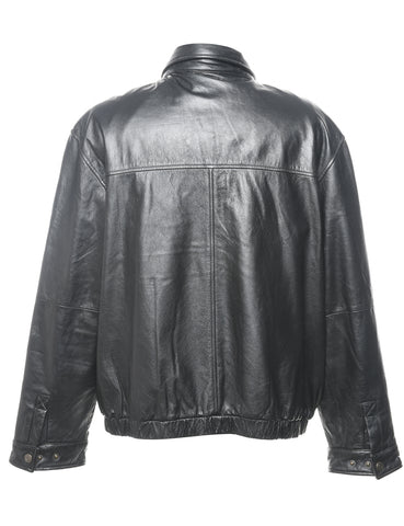 john ashford leather bomber jacket