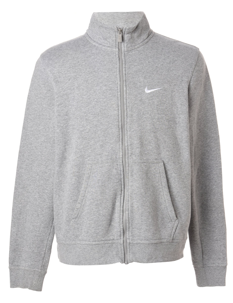 grey nike tracksuit top